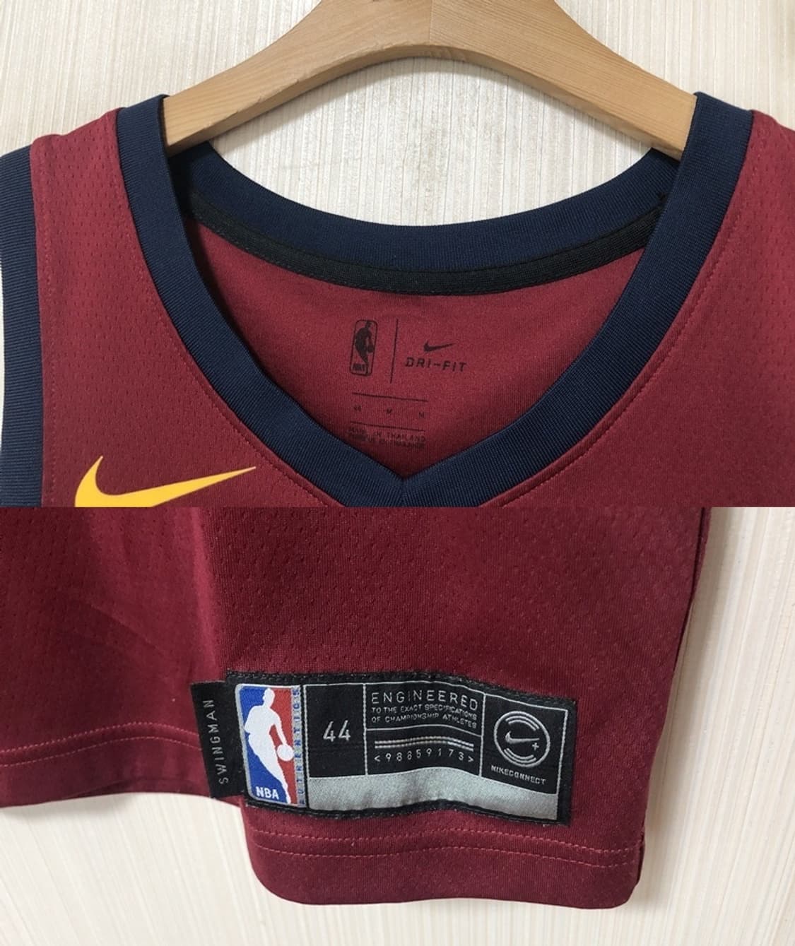 NBA 나이키 클리블랜드캐벌리어스 스윙맨유니폼 M(100) #23  상품이미지4