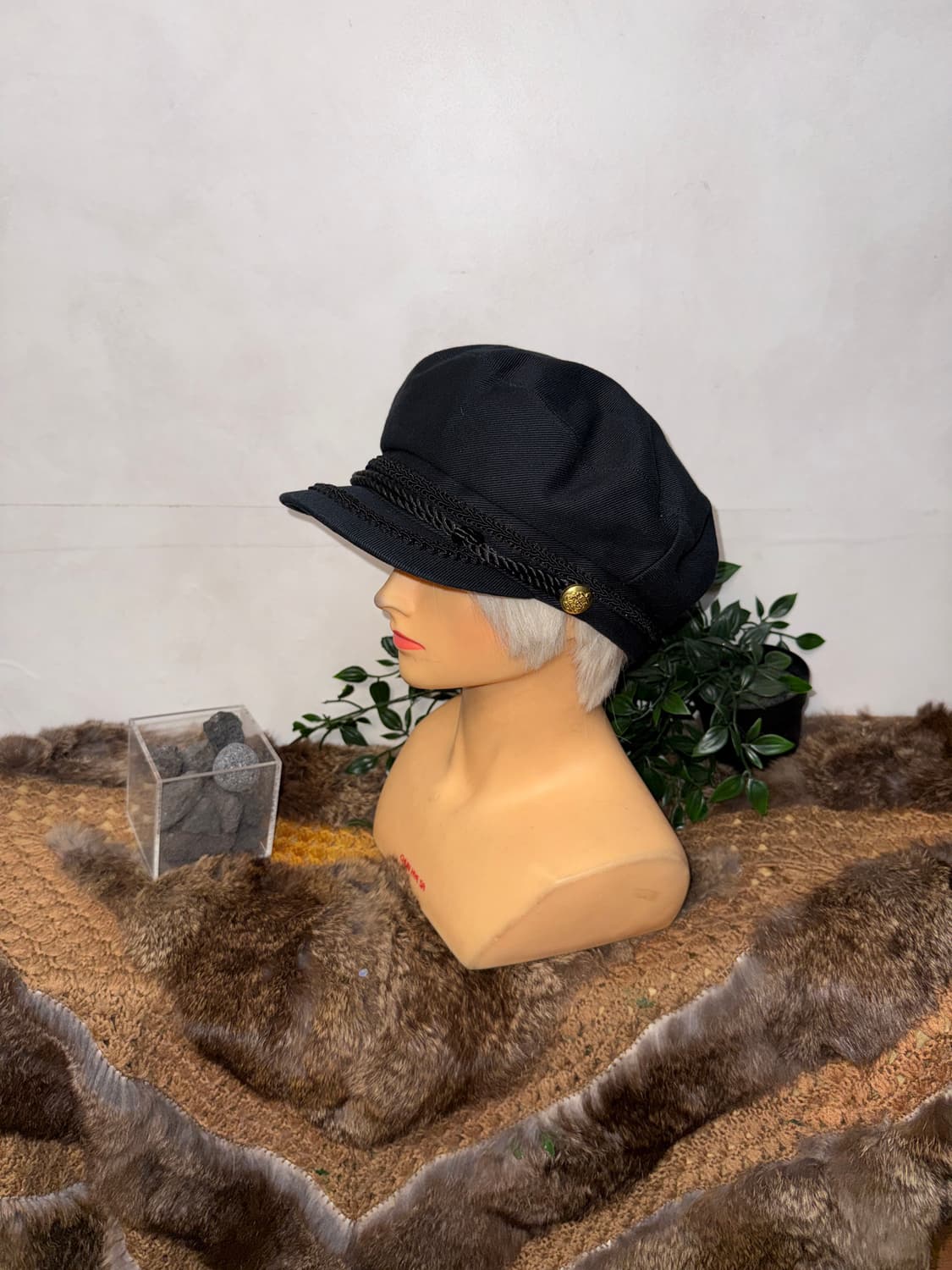 Black napoleon newsboy cap 상품이미지2