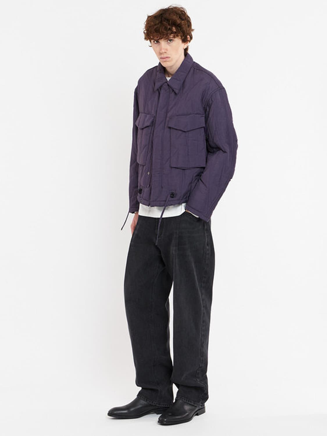 언어펙티드 퀼티드셔츠자켓 상품이미지8