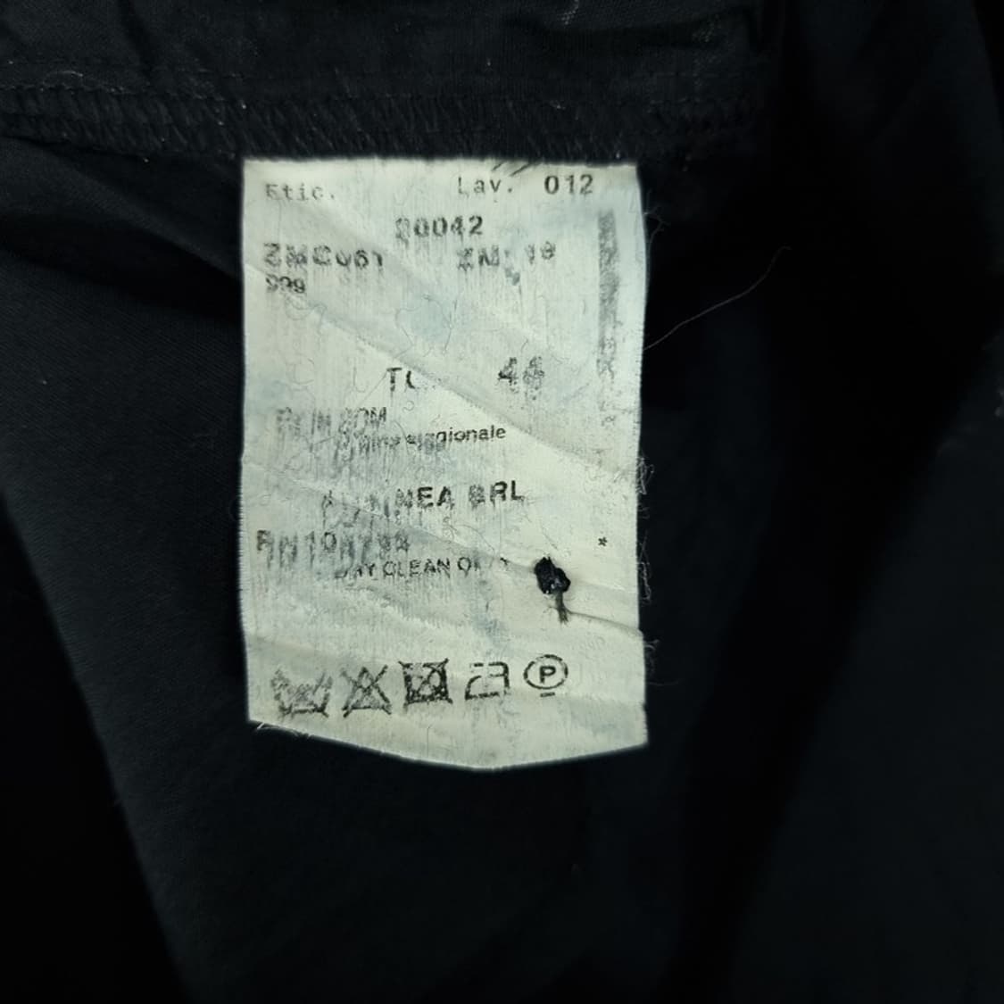 [아르마니 콜레지오니] 링클 플리츠 주름 셔츠 블라우스 블랙 P01496 상품이미지8