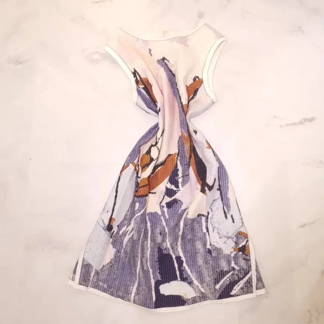 한섬 마인 브러쉬 프린트 트위드 원피스 55 상품이미지4