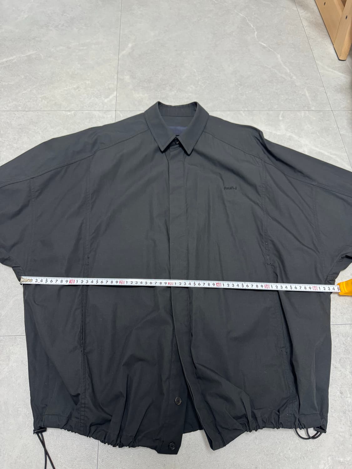 준지 juun.j 블랙 스트링 셔츠 자켓 46 stein 코모리 모이프 상품이미지5