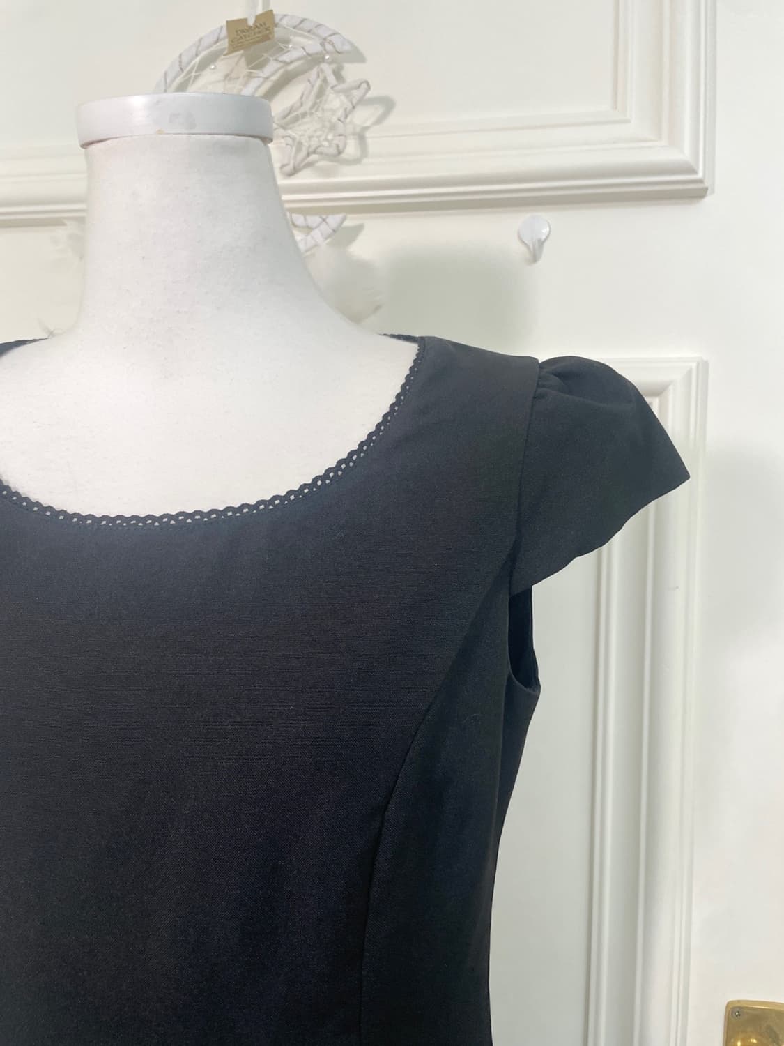 black princess line puff sleeve ruffle p 상품이미지7