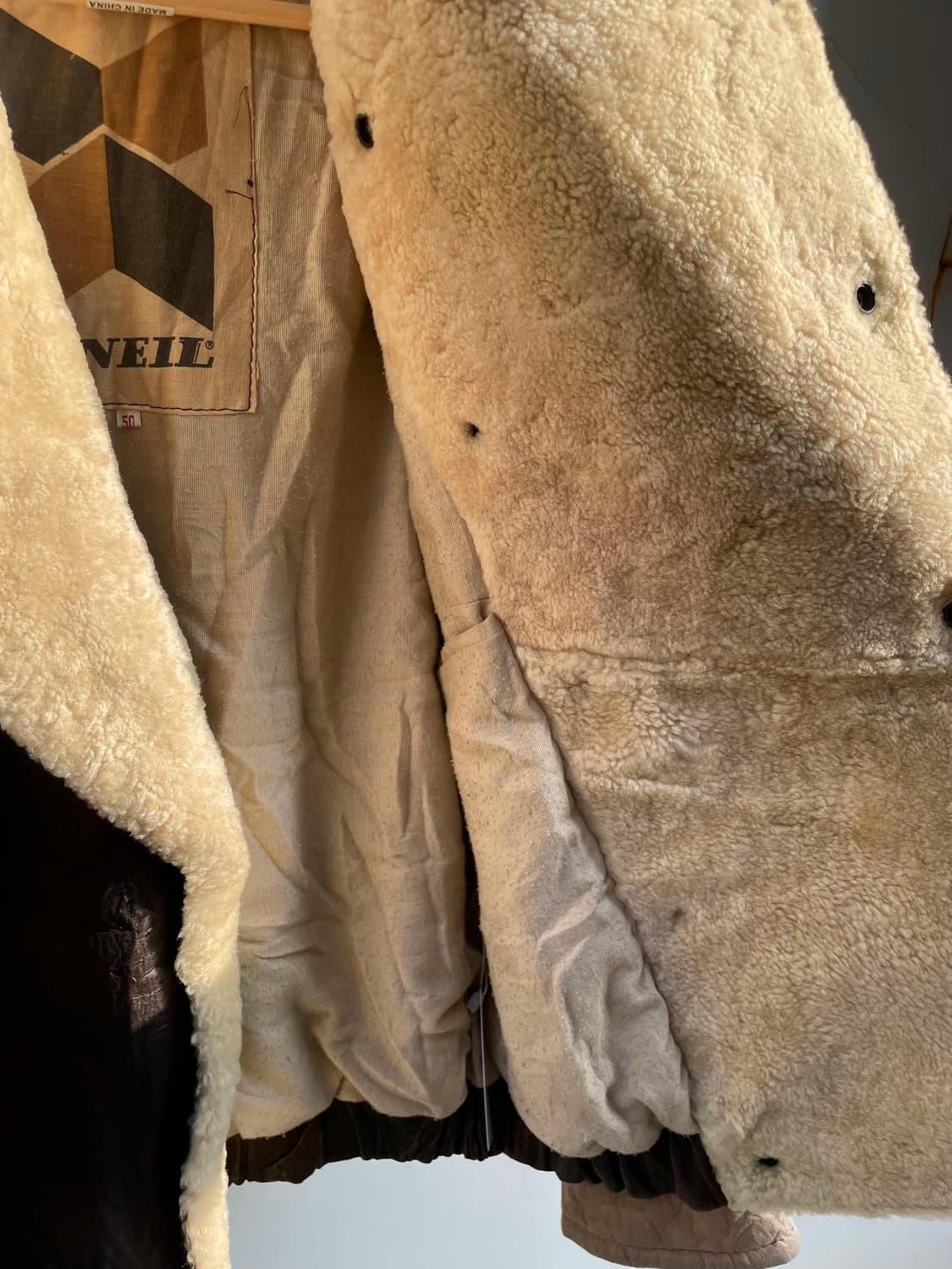 Vintage Real Leather Shearling Mustang 상품이미지9