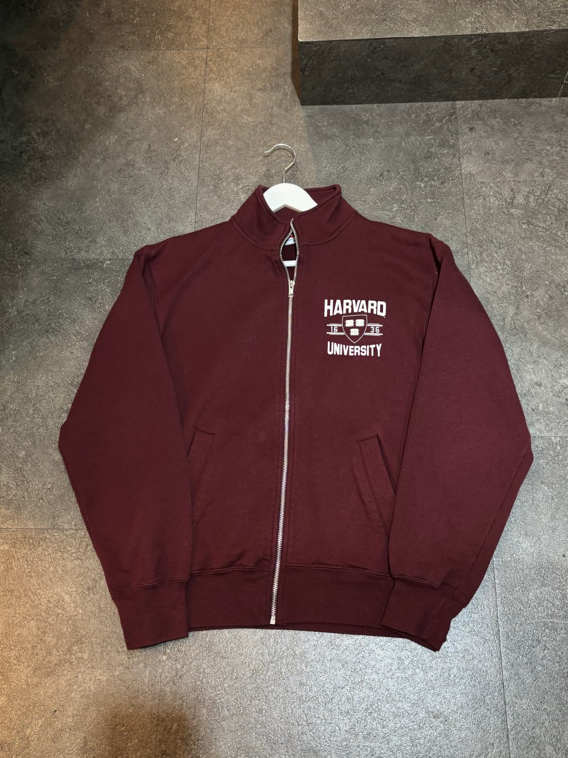 챔피온 버건디 집업 자켓 M사이즈 상품이미지2