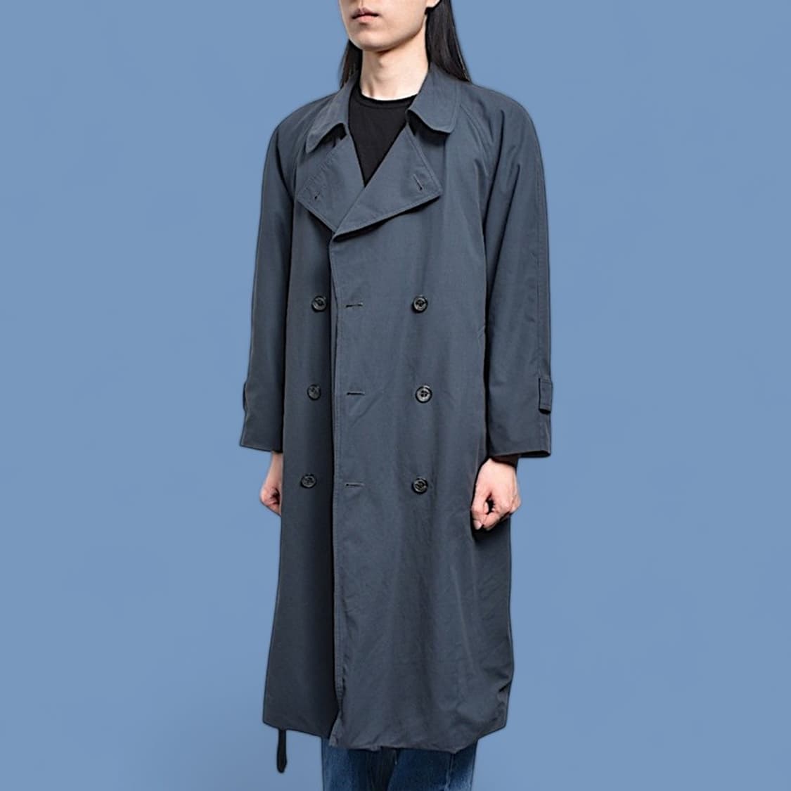  90s YSL 입생로랑 더블 트렌치 롱코트 N217 상품이미지1