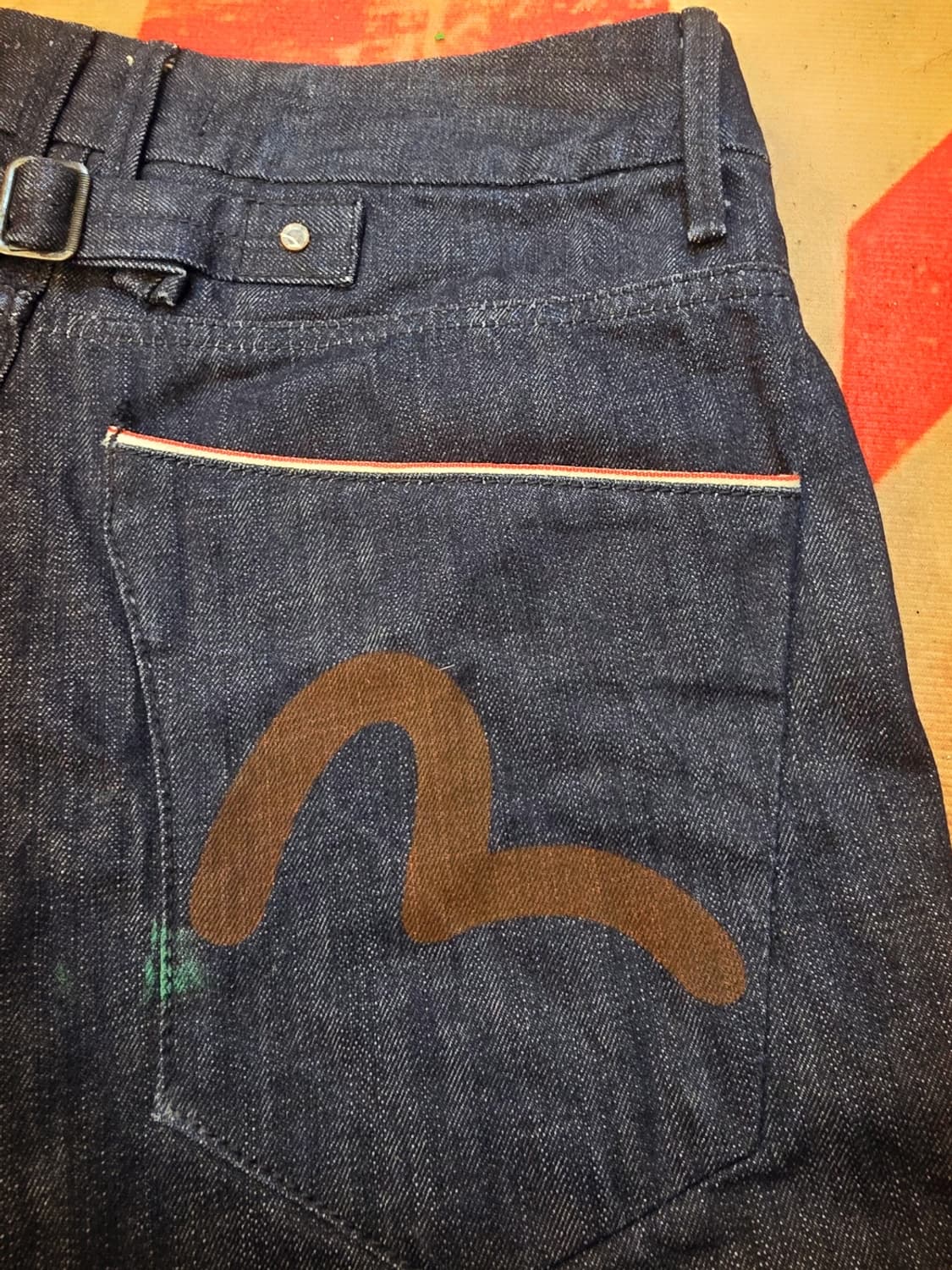 일본 에비스(Evisu) 7부 데님 반바지 크롭진 상품이미지6