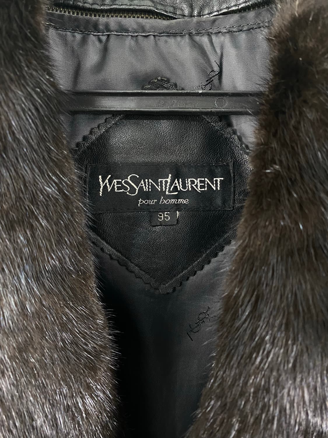 입생로랑 YSL 퍼카라 양가죽 레더자켓 M 상품이미지5