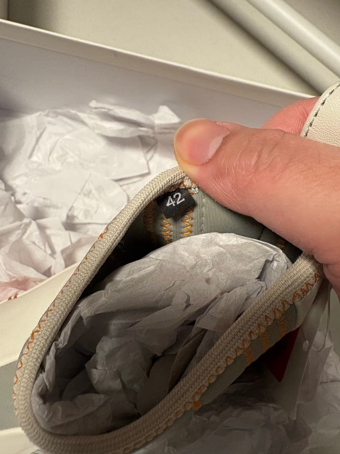 [42]어콜드월 남성 라이트그레이 오렌지 레더 NC-1 부츠 상품이미지3