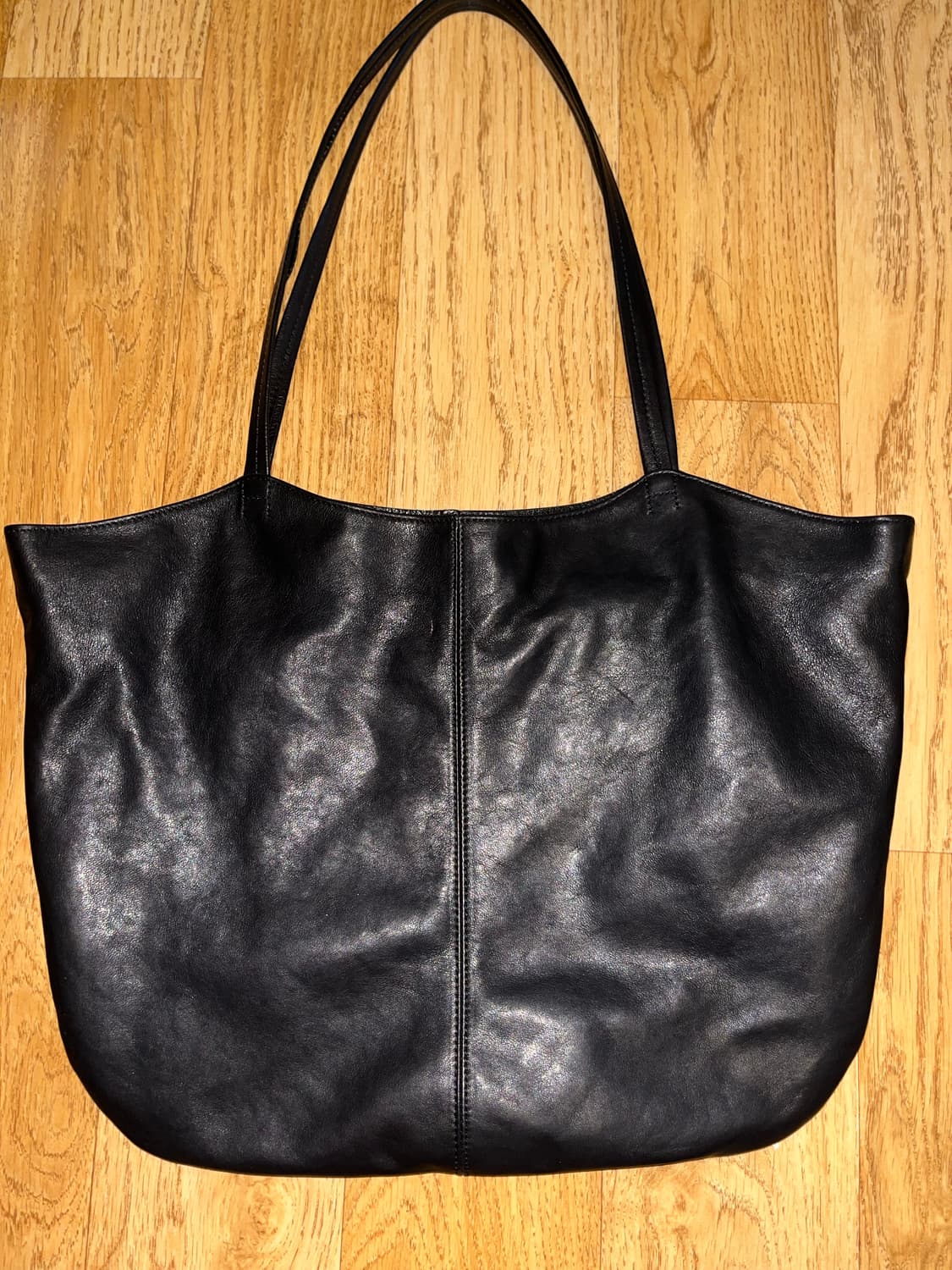 HATCHINGROOM Web Tote Lamb Skin Black 상품이미지3