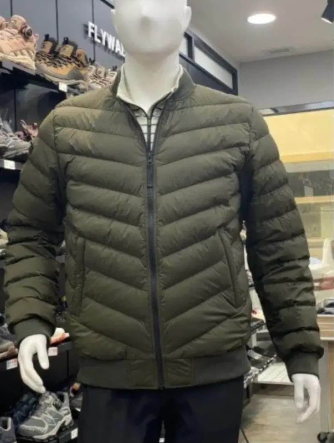 (새제품)K2 남성 경량 패딩 구스다운 카키95 상품이미지4