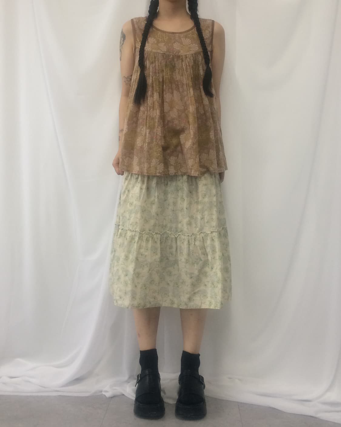 Flower pattern sleeveless 상품이미지5