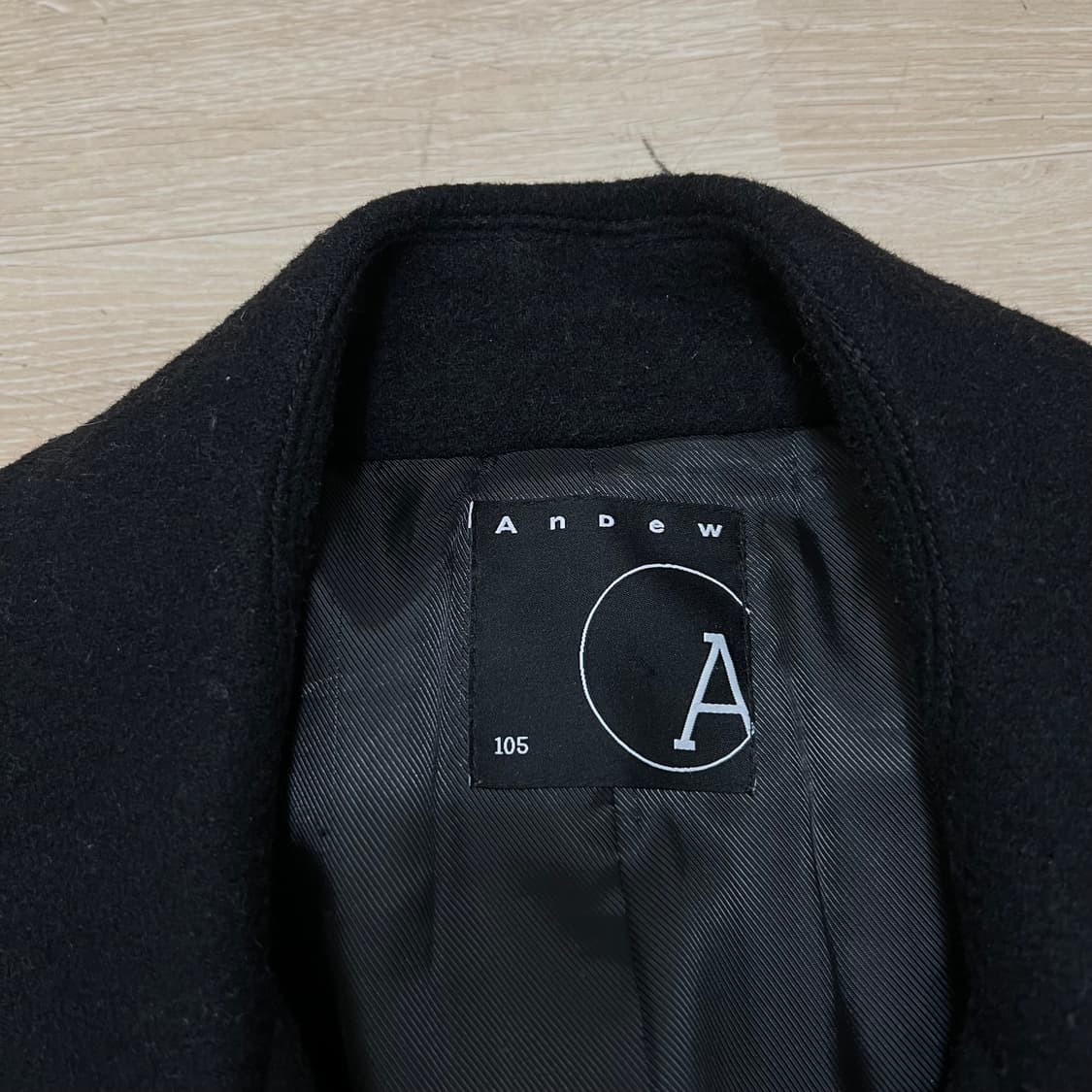 앤듀 모직 더블 피코트 [블랙] XL/105 상품이미지4