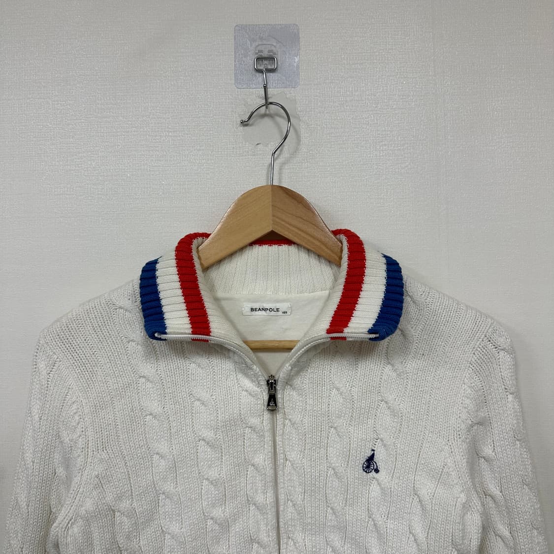 빈폴 꽈배기 니트집업155 상품이미지3