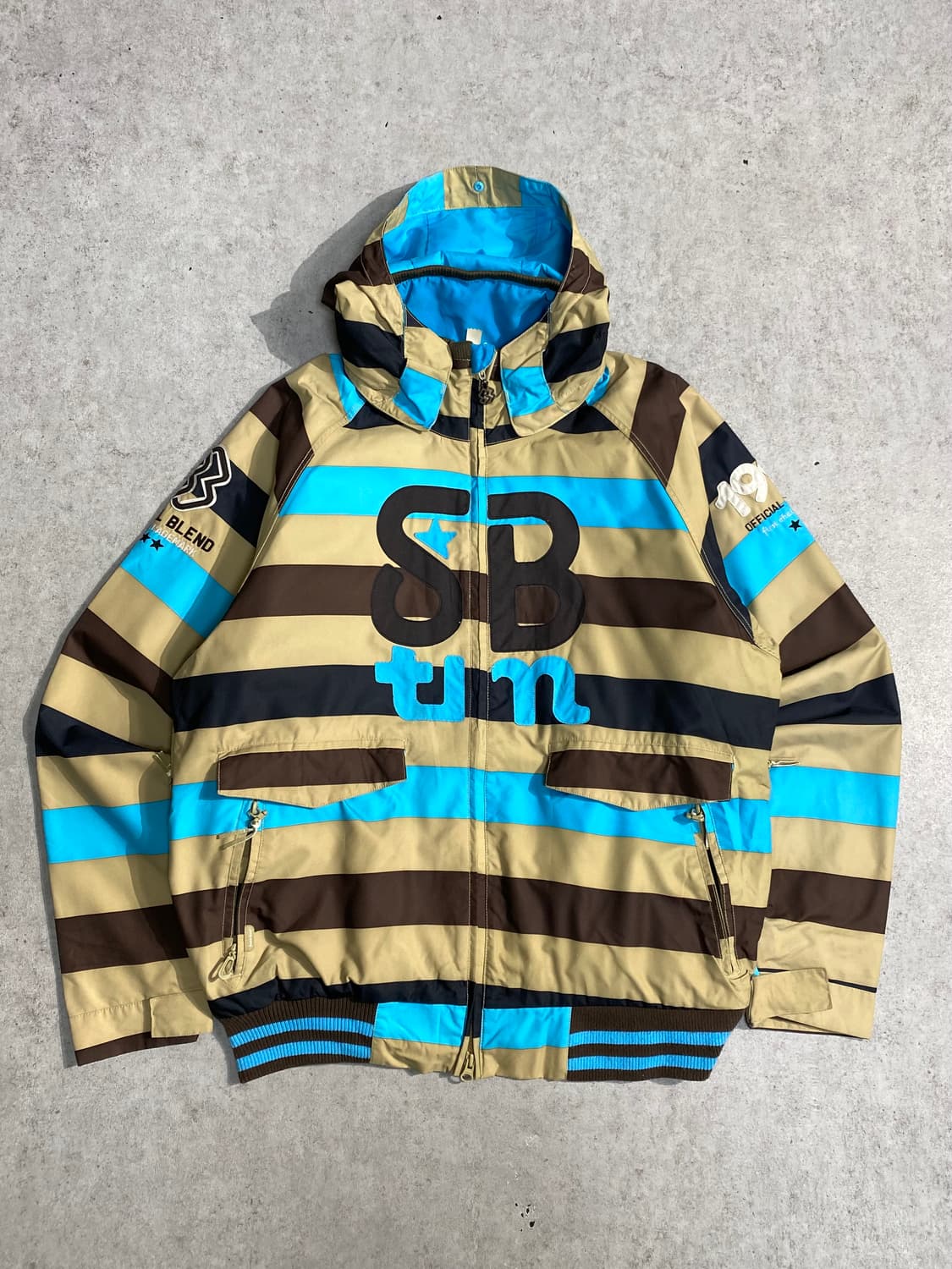 [L] SBTM 스트라이프 스키 투웨이 윈드자켓 상품이미지1