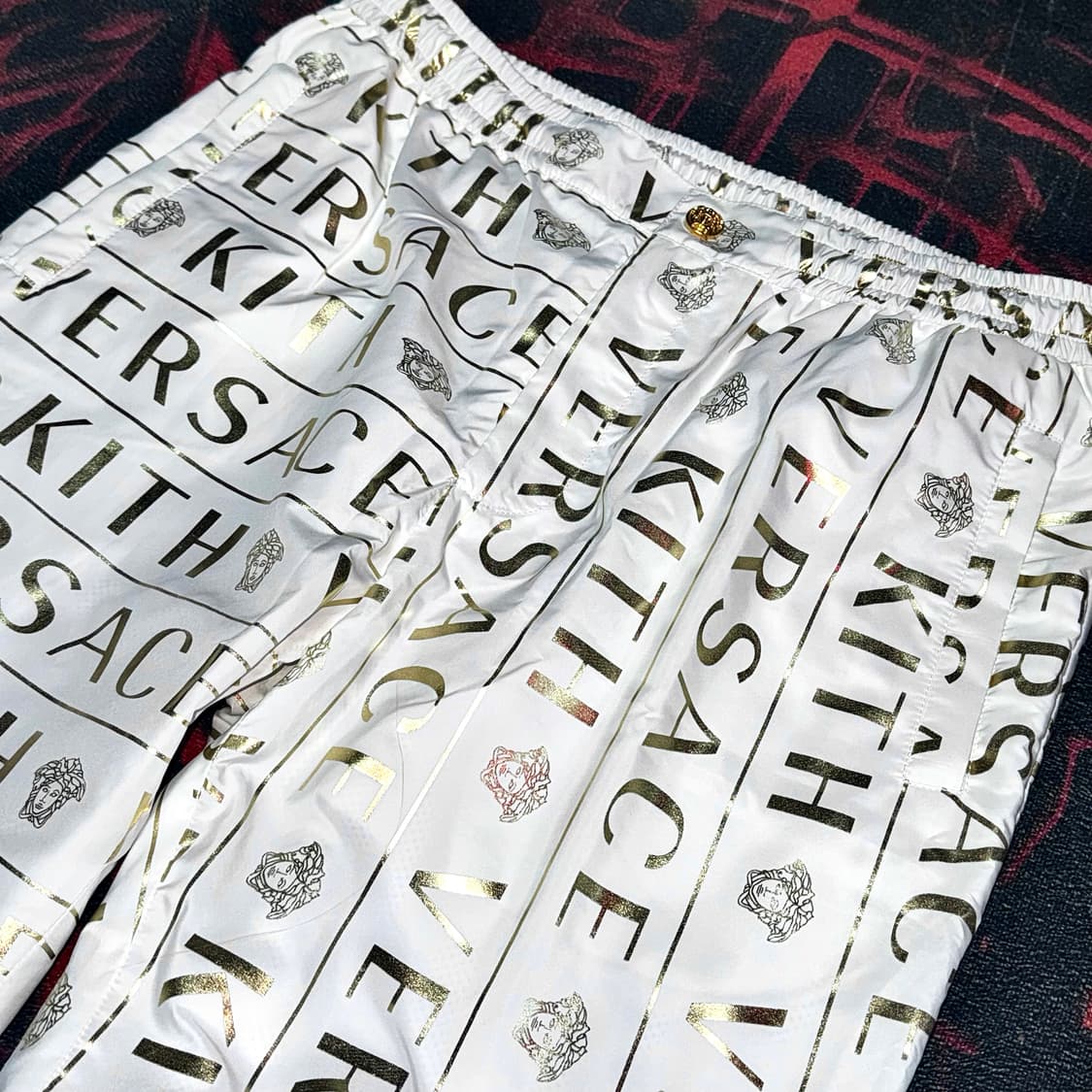 KITH x VERSACE 키스 베르사체 모노그램 나일론 트랙 팬츠 상품이미지2