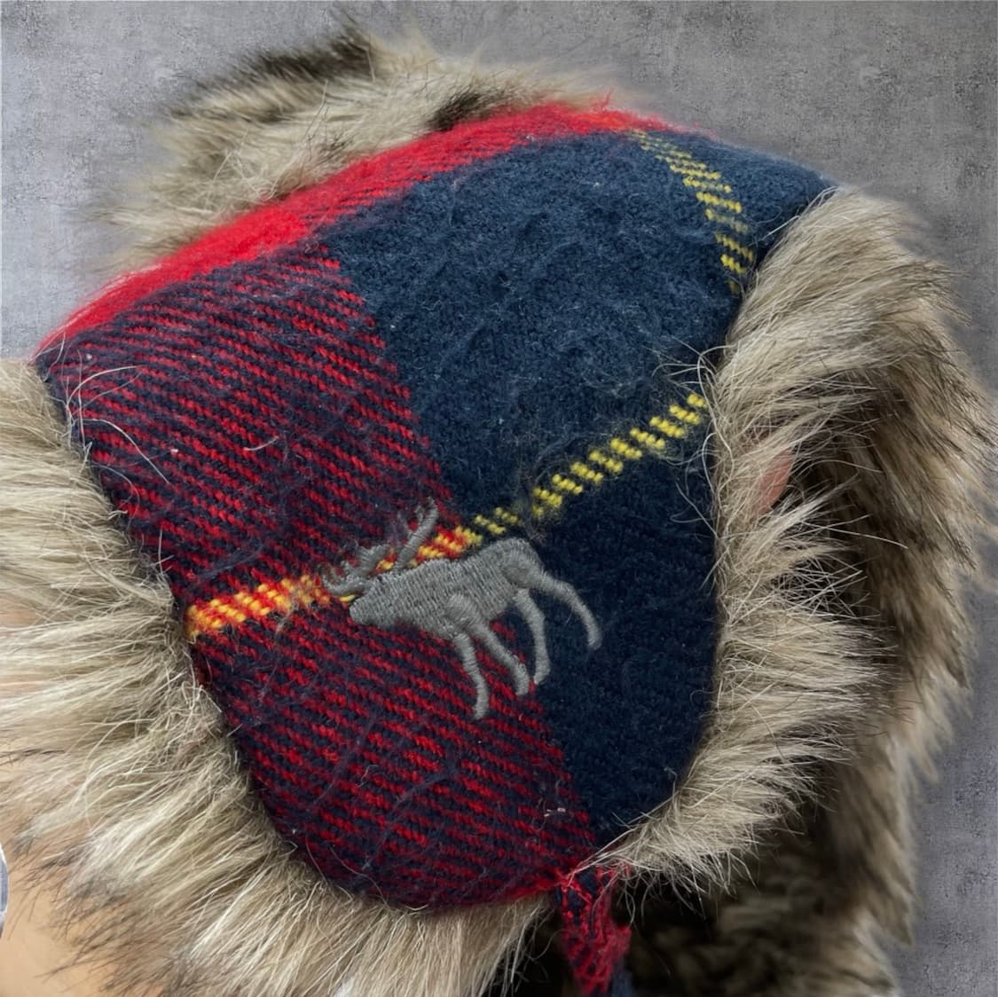 아베크롬비 Abercrombie 레드 체크 트루퍼햇 상품이미지9