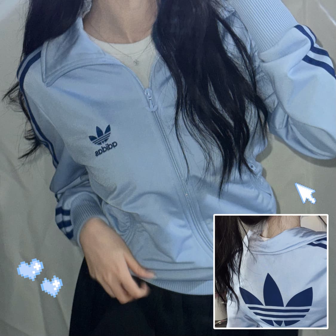 🐰아디다스 스카이블루 유일 매물 파이어버드 setup 져지 저렴🩵 상품이미지1
