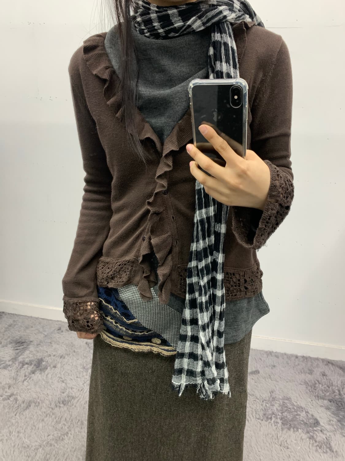 Inc 러플 가디건 상품이미지1