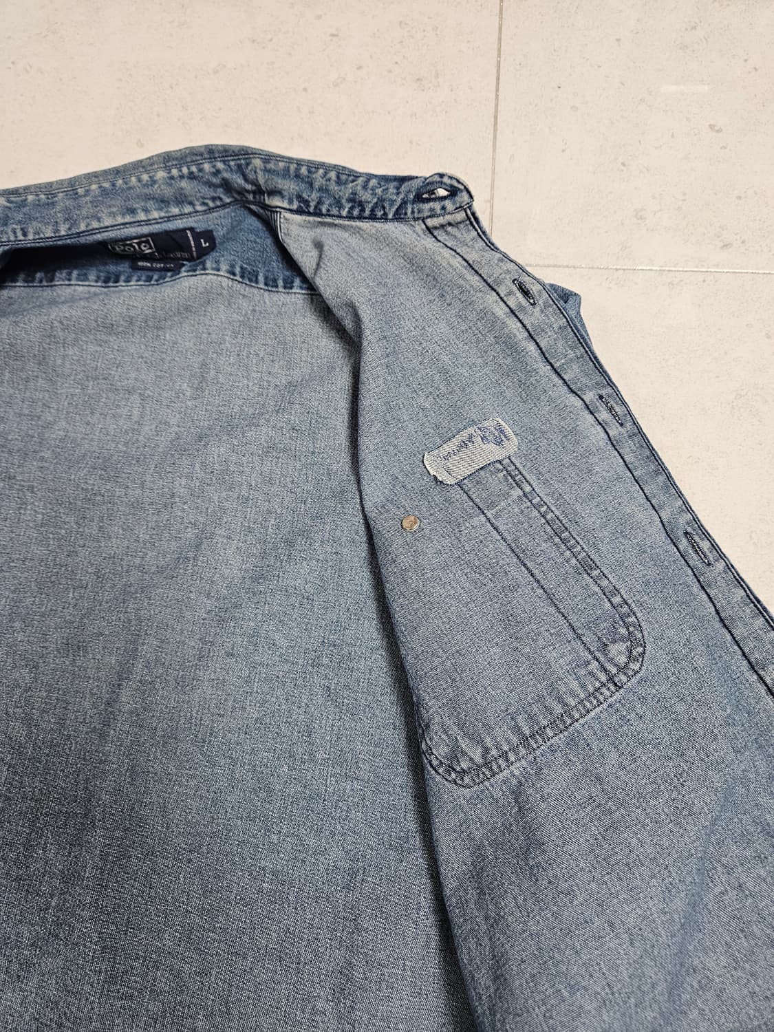 90s 폴로 랄프로렌 데님셔츠 상품이미지6
