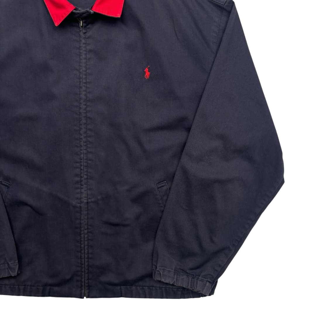 폴로 랄프로렌 레드 포니 네이비 배색 스윙톱 L 상품이미지3