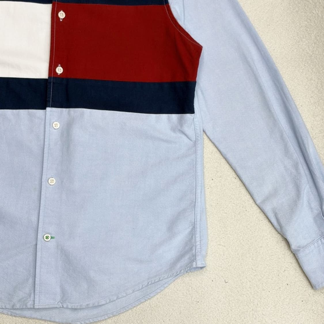 TOMMY HILFIGER 아이코닉 플래그 옥스퍼드 셔츠 XS 상품이미지2