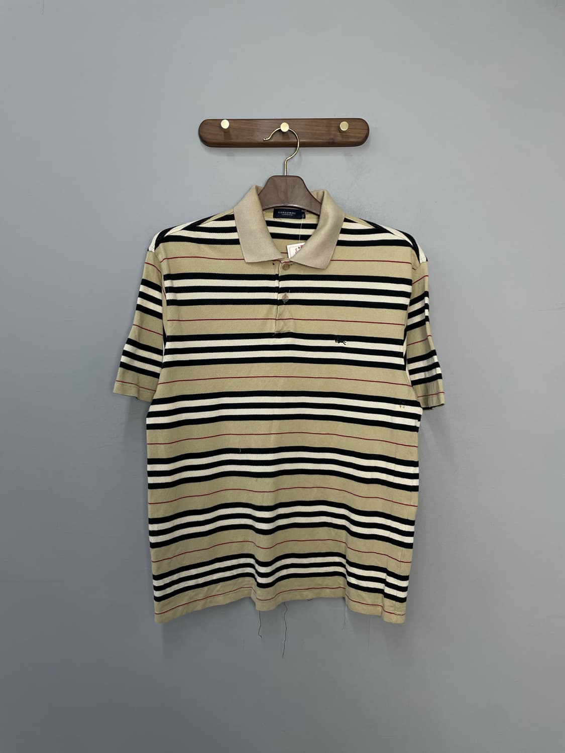 버버리 스트라이프 카라 반팔 H2446 상품이미지2