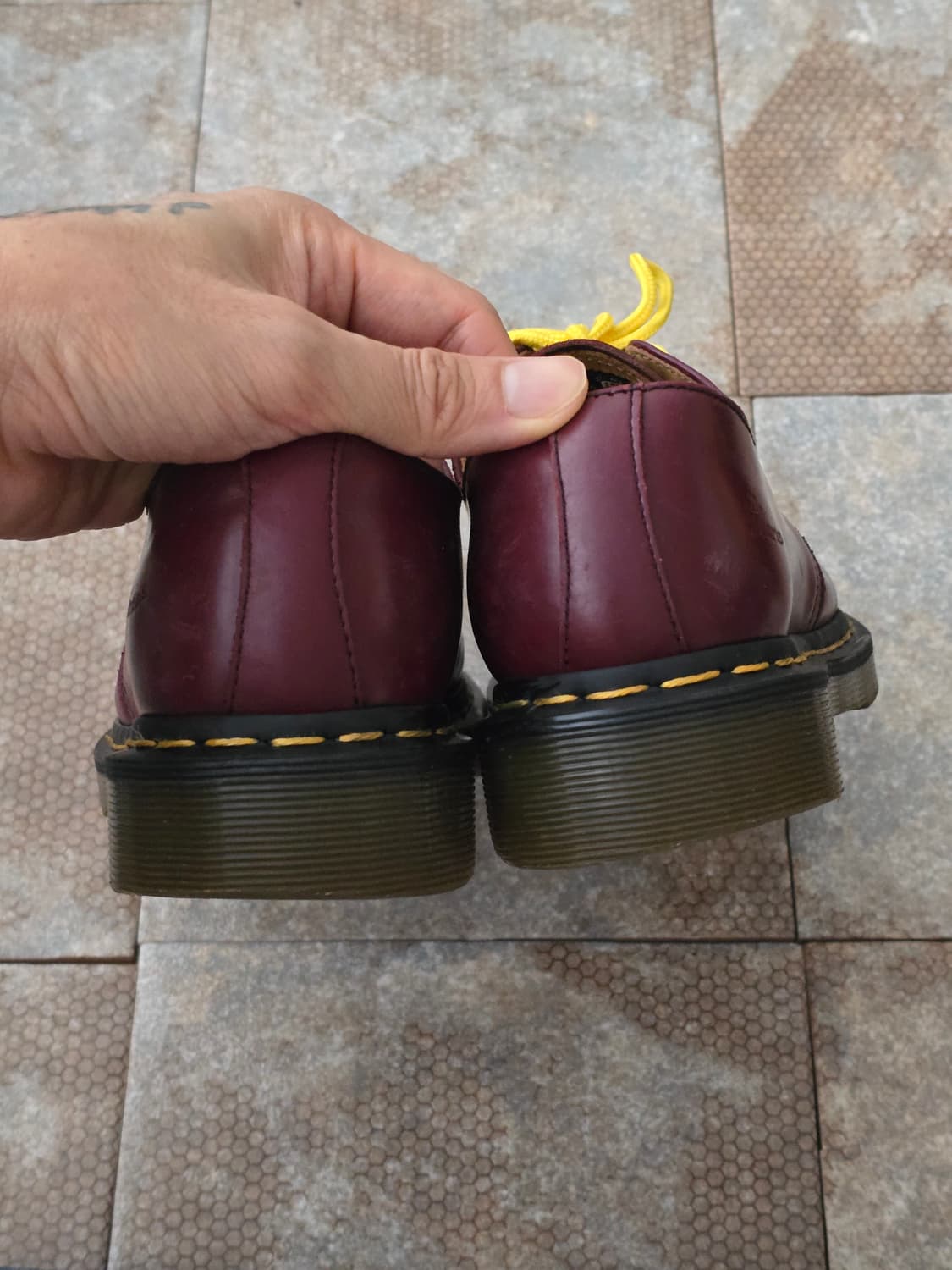 (230)닥터마틴 1461 pw 3홀 체리레드 구두 상품이미지9