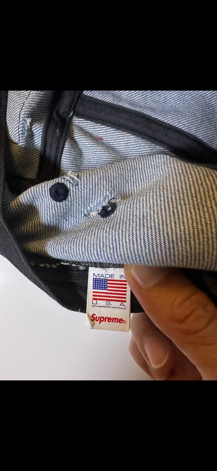 슈프림 워시드치노 캠프캡 커스텀 23FW 상품이미지5