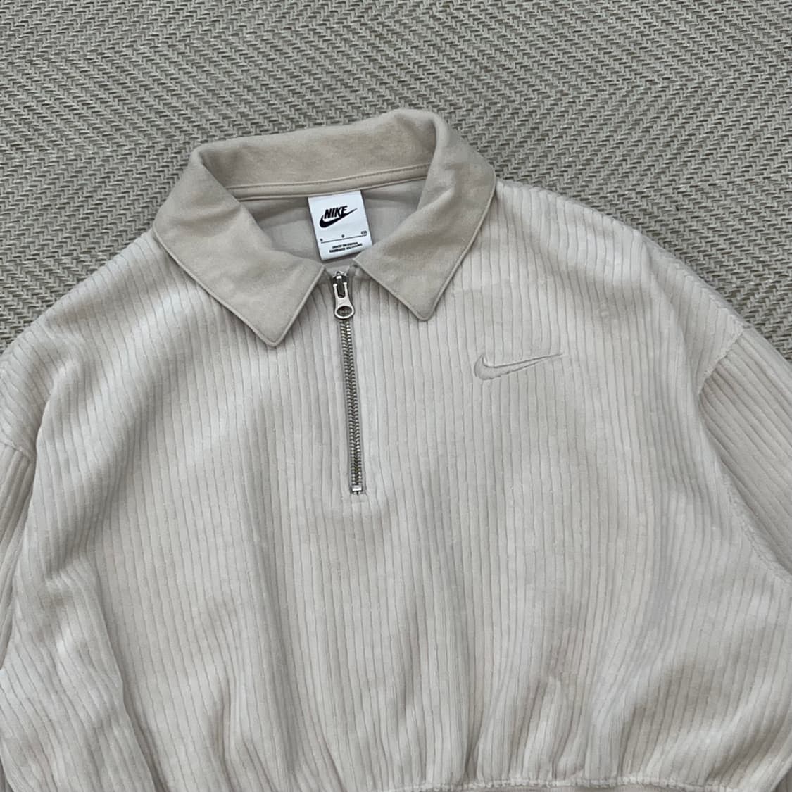 나이키 크롭 코듀로이 반집업 맨투맨 r3144 상품이미지3