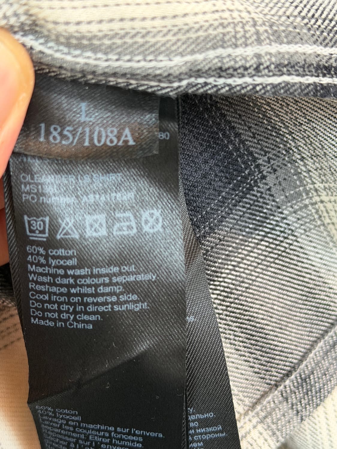 Allsaints 올세인츠 체크 셔츠 남방 L 상품이미지5