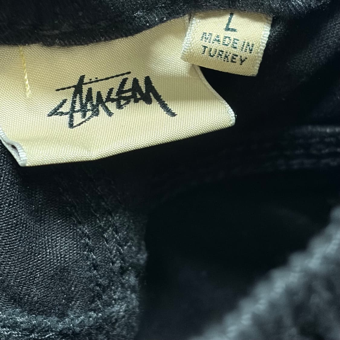 스투시 브러쉬드 비치팬츠 블랙L 상품이미지4