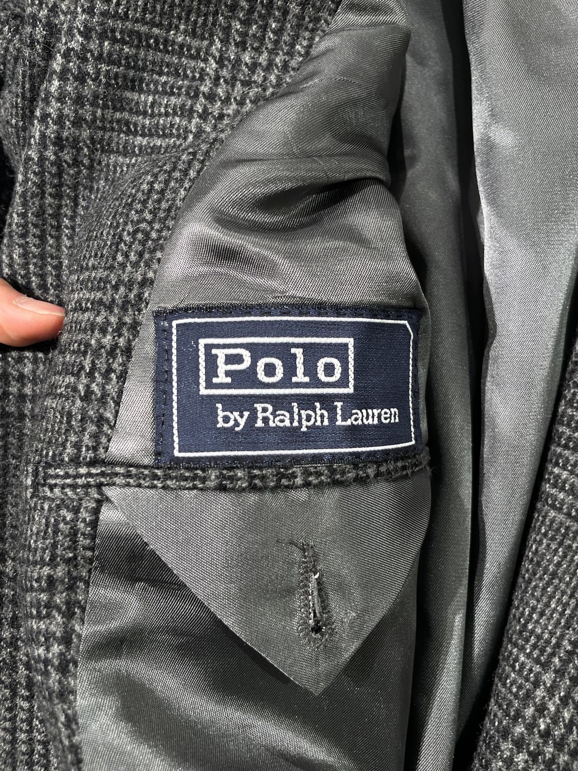 폴로 랄프로렌 차콜 하운드 투스 체크 2B 울 블레이저 상품이미지7