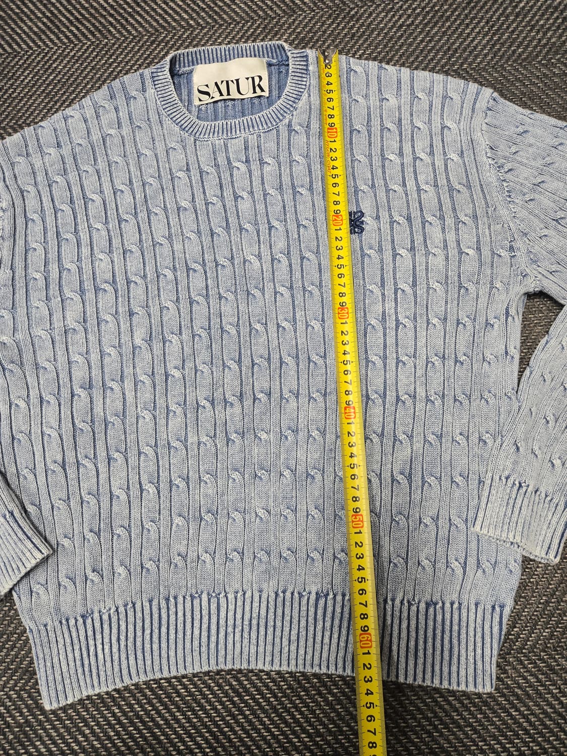 세터 SATUR 클래식 다이드 케이블 니트 상품이미지8