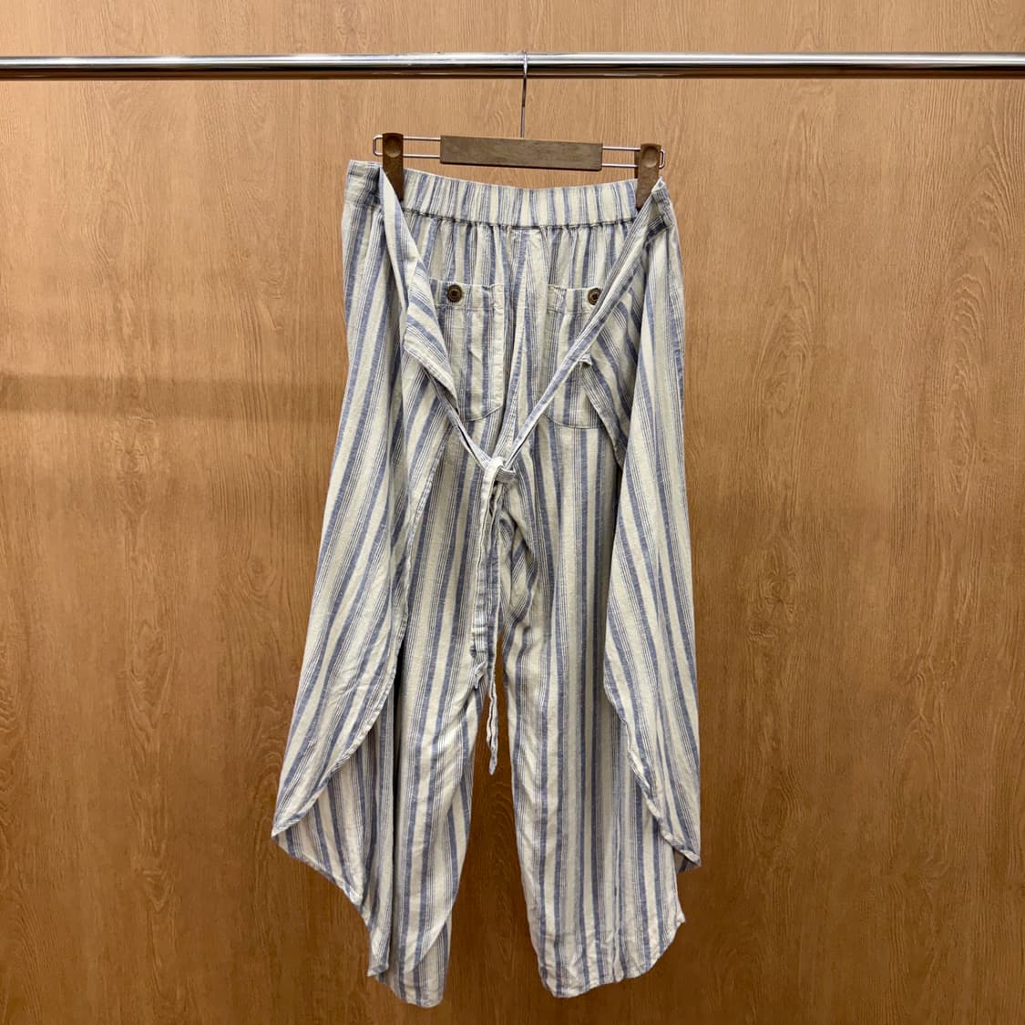 파타고니아 스트라이프 랩 팬츠 사이드 패널 디테일 밴딩 허리 와이드핏 상품이미지3