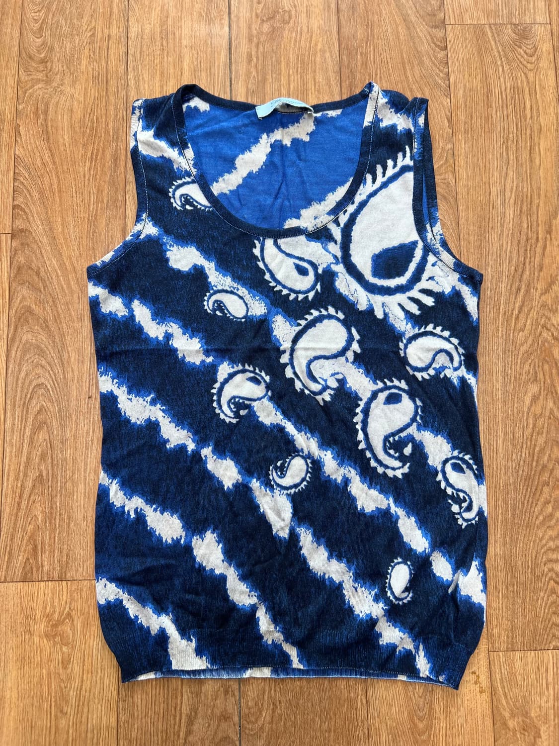 블루마린 실크 니트 상품이미지1