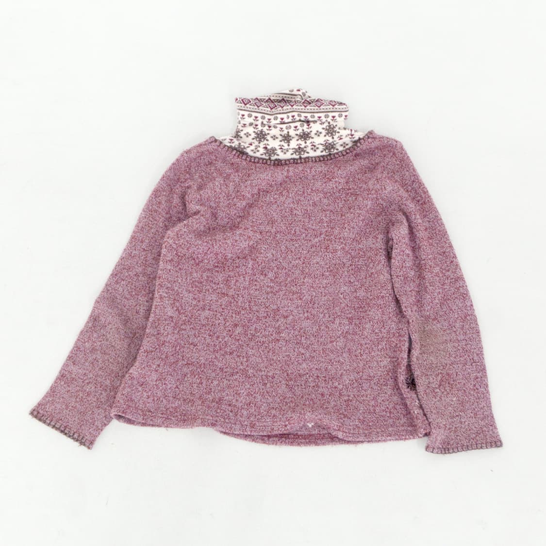 눈꽃 패턴 레이어드 탑 상품이미지6