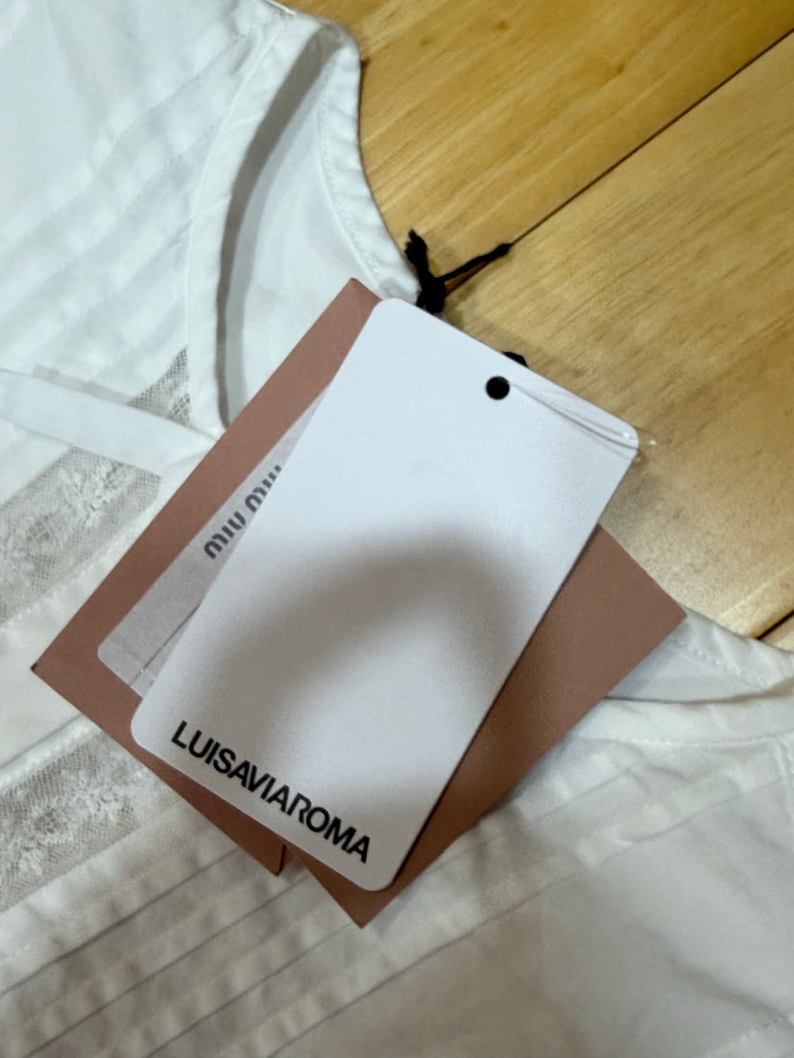 미우미우 리본 로고 미니 원피스 새상품 상품이미지6