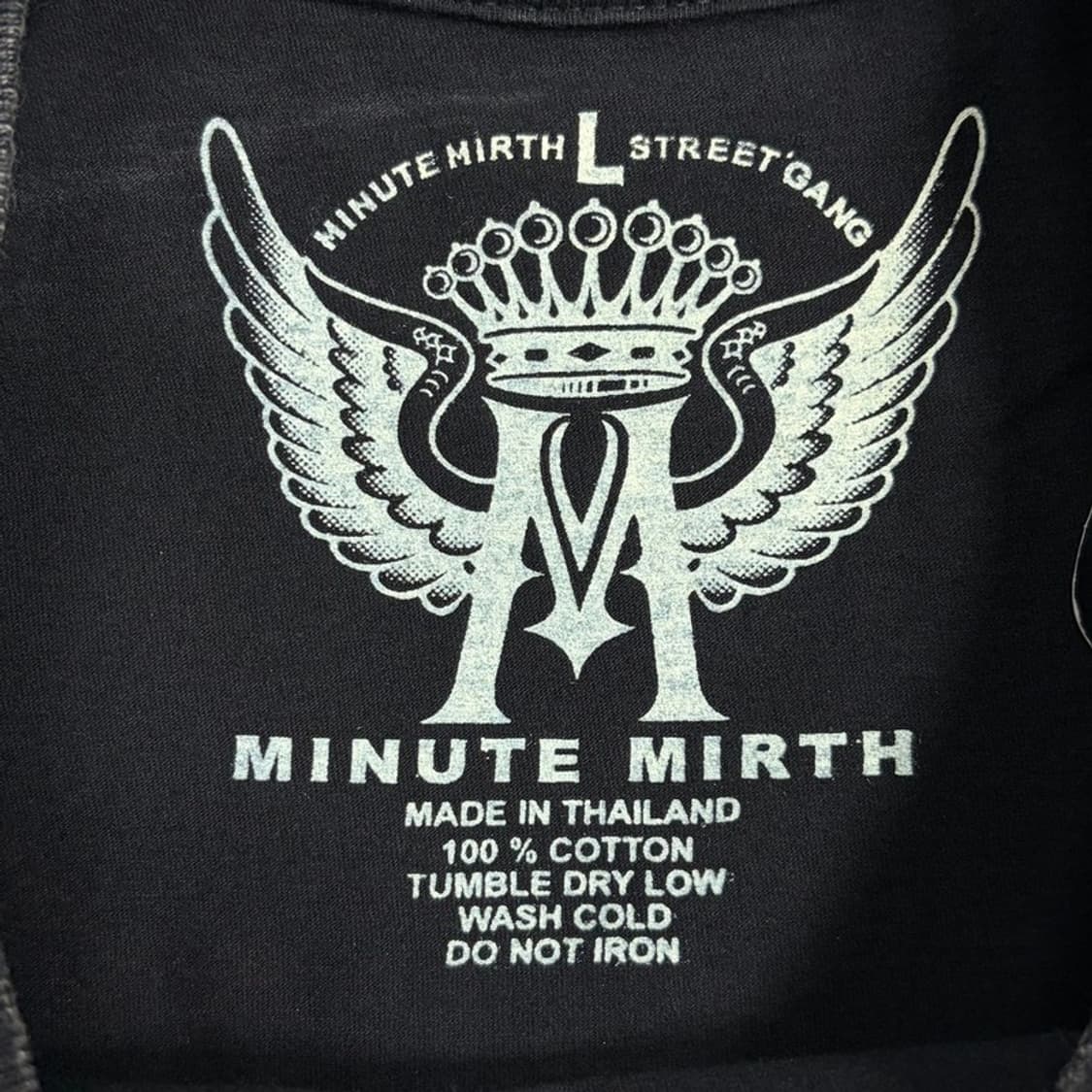 Minute Mirth 스컬 그래픽 티셔츠 v4161 상품이미지6