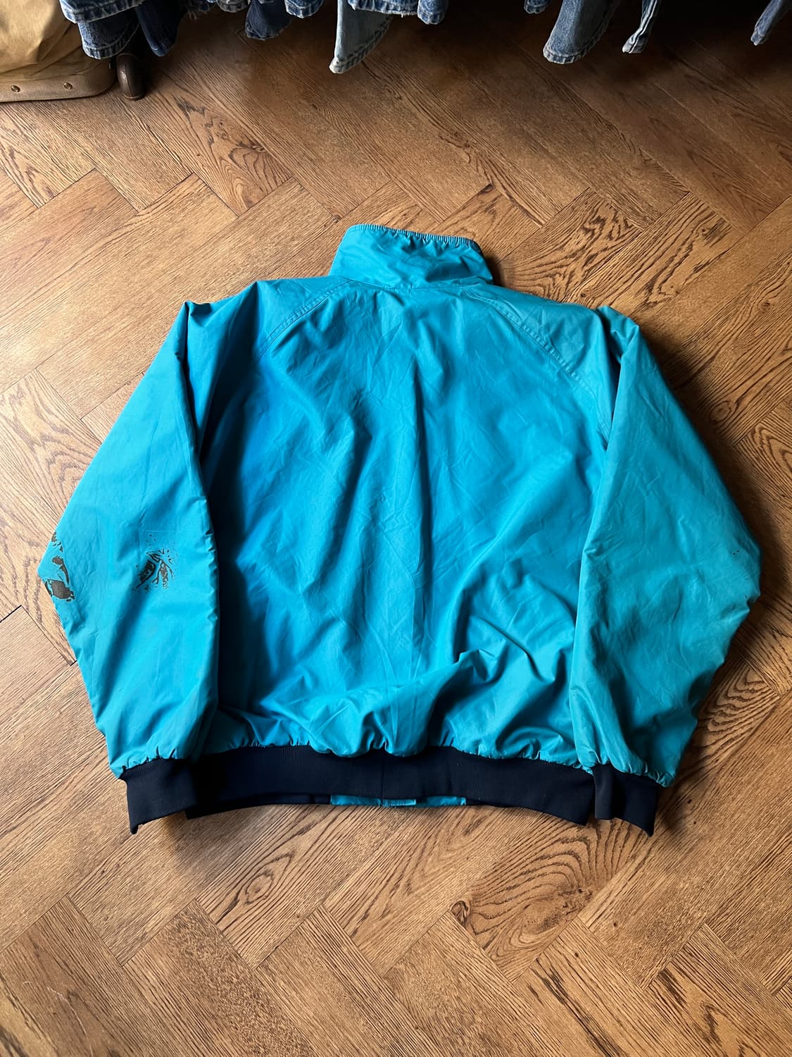 [XL]80's 파타고니아 USA 더티 나일론 쉘드 웜업 자켓 상품이미지9