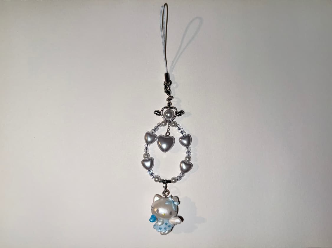 산리오 유메미루 엔젤 키티 스트랩 블루 상품이미지3