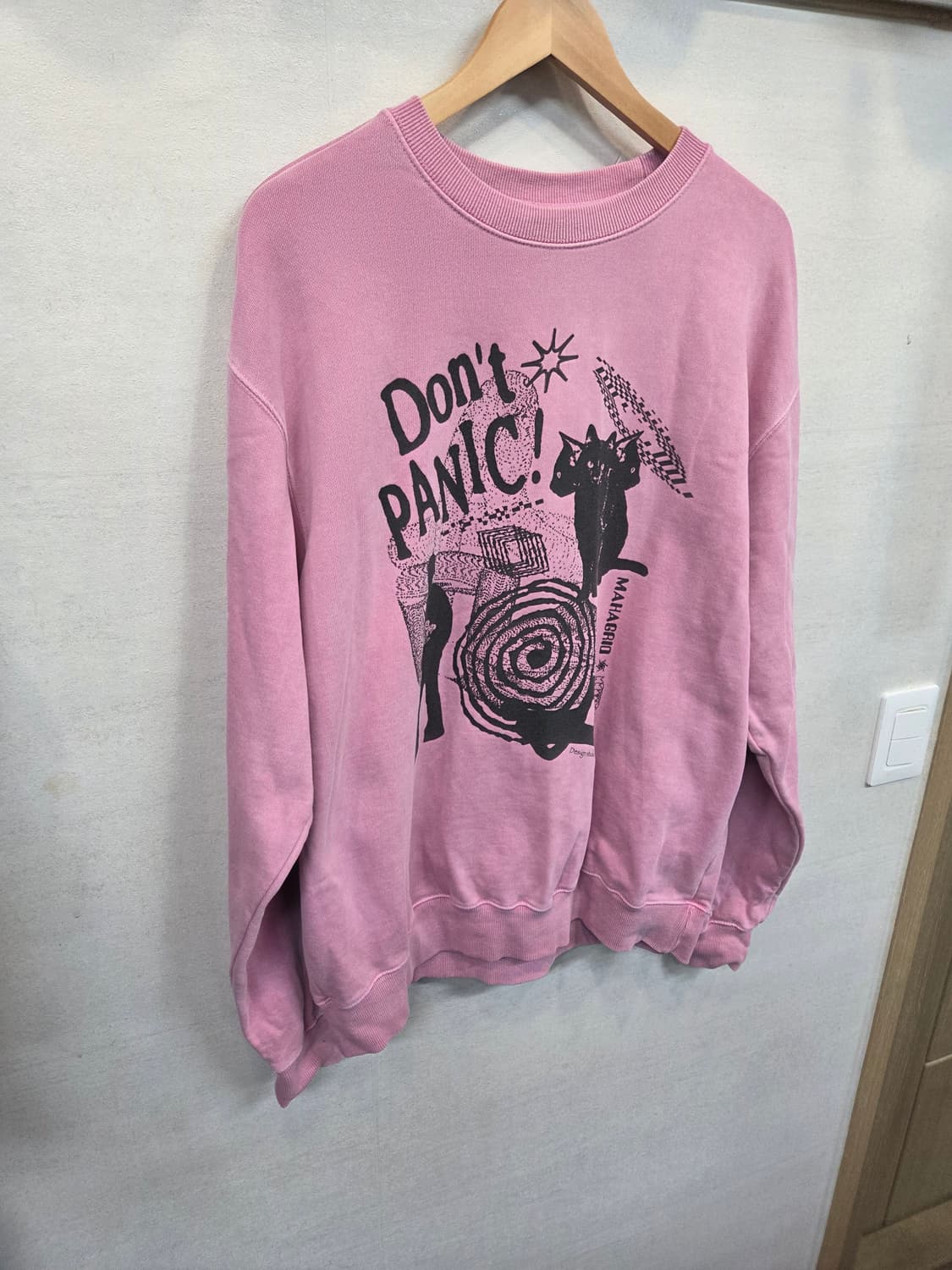 마하그리드 피그먼트 맨투맨 L 상품이미지5