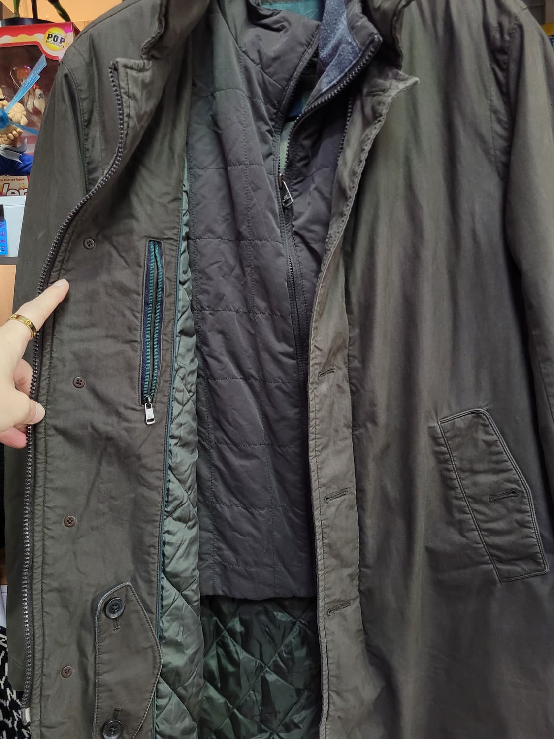 헨리코튼 오리털 패딩 내피(조끼) 분리형 상품이미지4