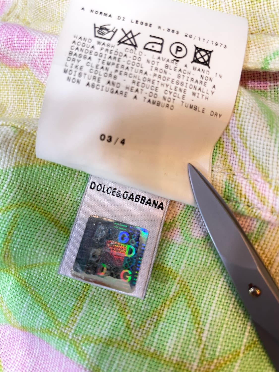 돌체앤가바나 면 폴리 자켓 55~날씬 66 상품이미지10