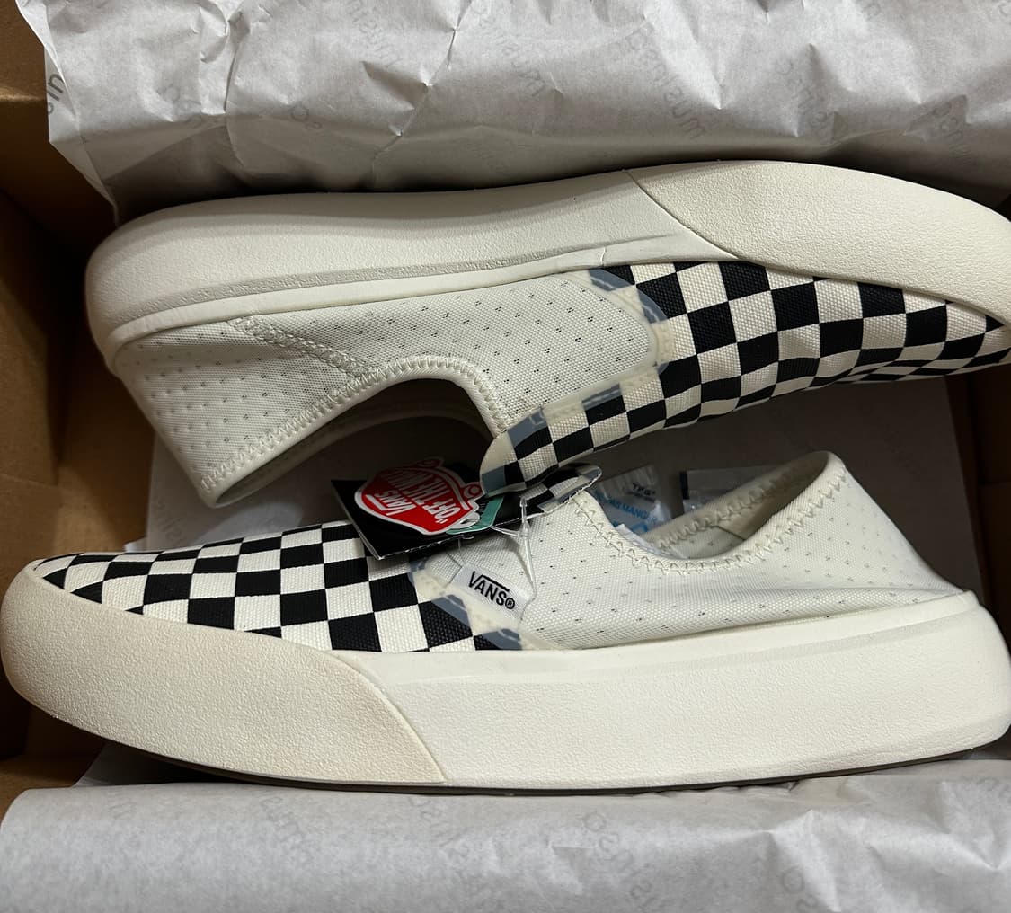 [새상품] 반스 컴피쿠시원 체커보드 스니커즈 295(285도 충분) 상품이미지1