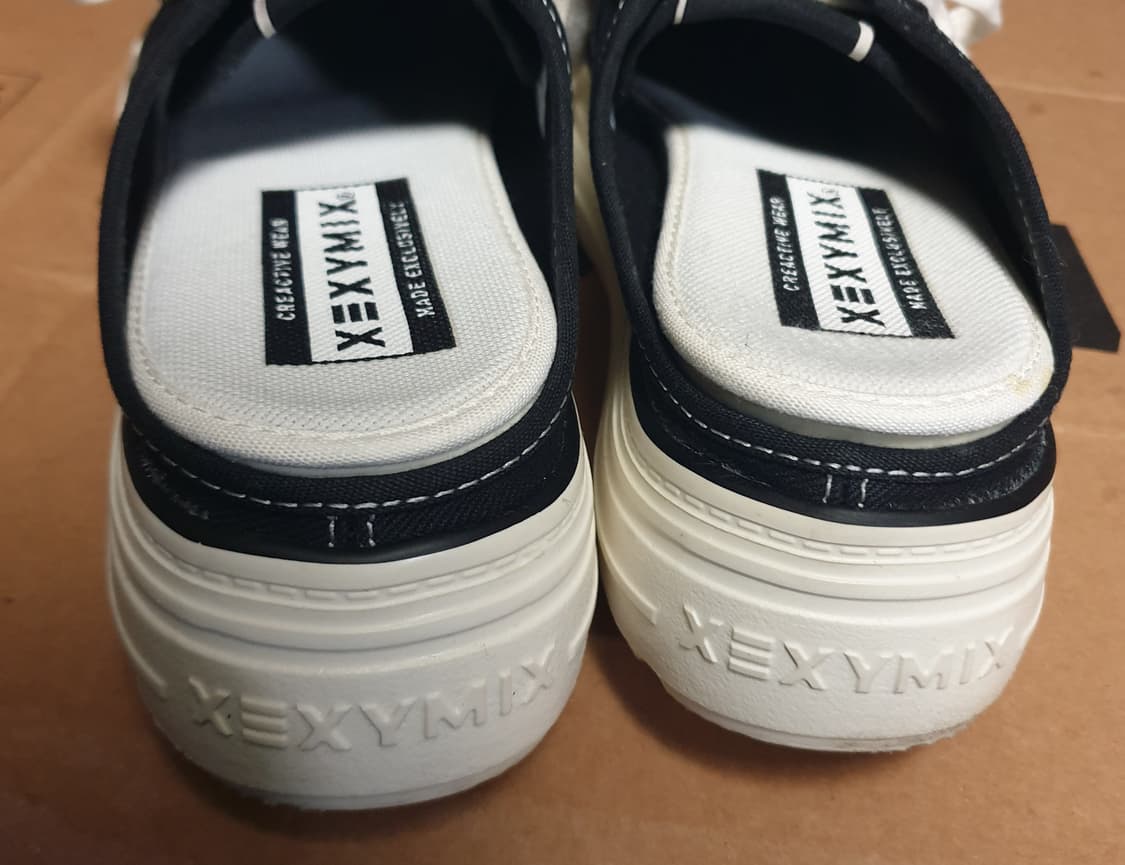 젝시믹스 X-클라우드 캔버스 뮬 스니커즈 하프블랙 (240) 상품이미지4