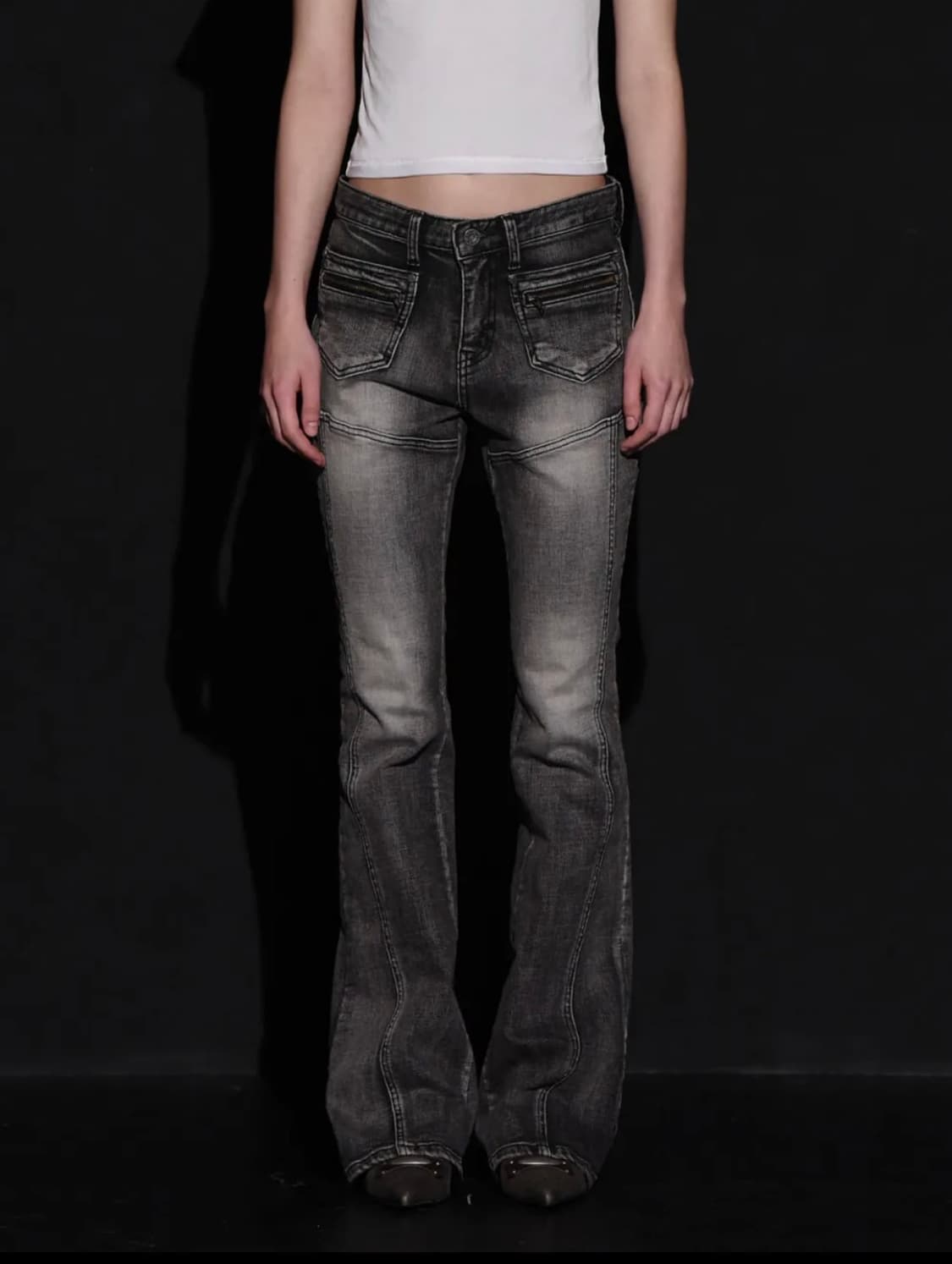 FRONT POCKET BOOTS CUT DENIM PANTS 상품이미지1