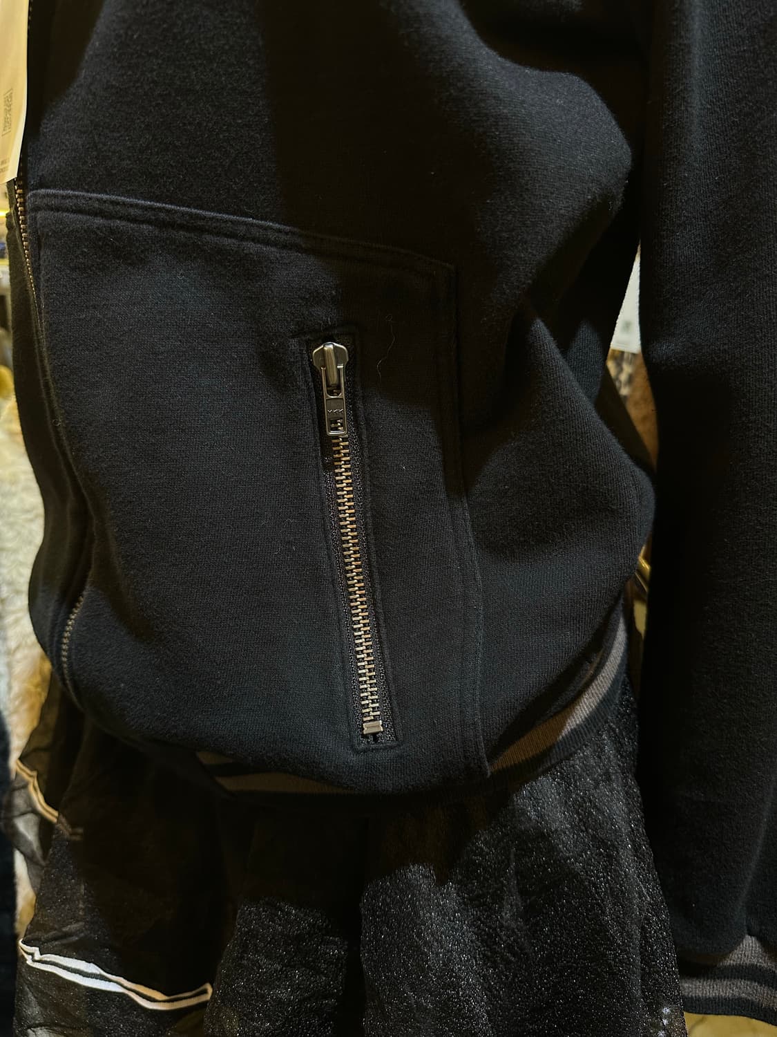 [OUTER] VINTAGE 빈티지 블랙 스타디움자켓 상품이미지3