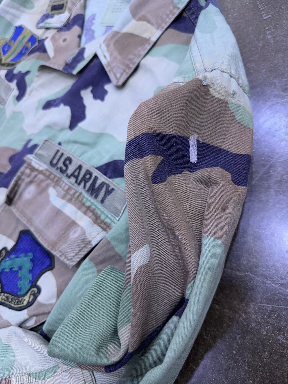 밀리터리 U.S ARMY 우드랜드 카모 bdu 야상자켓 M 상품이미지7