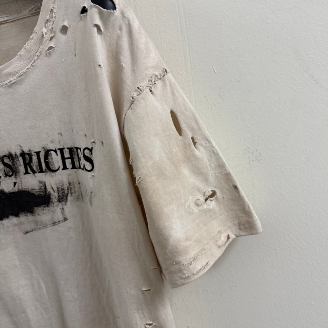 Vintage 커스텀 디스트로이드 티셔츠 상품이미지5